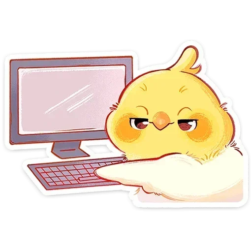 🖥 Стикер «Лучик» для Telegram