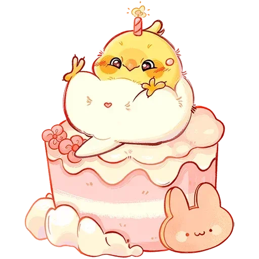 🎂 Стикер «Лучик Без Текста» для Telegram