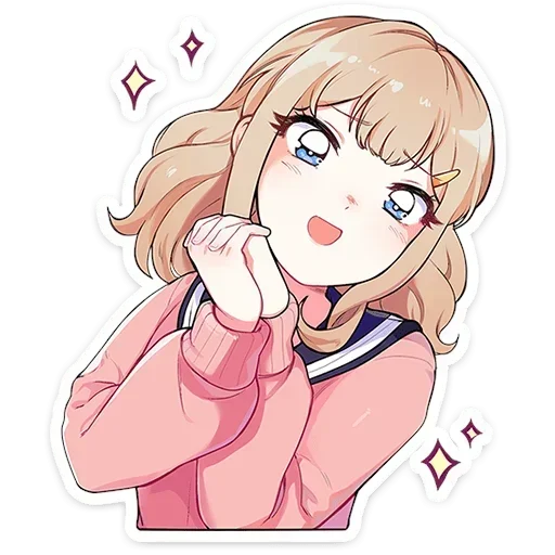 🥰 Стикер «Усами» для Telegram