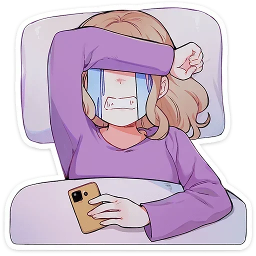 😭 Стикер «Усами» для Telegram