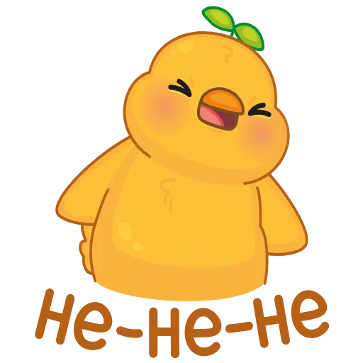🙅‍♂️ Стикер «Желточек» для Telegram