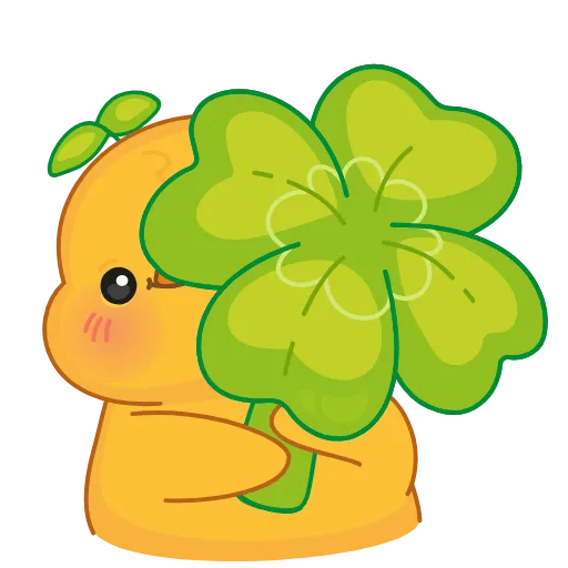 🍀 Стикер «Желточек» для Telegram