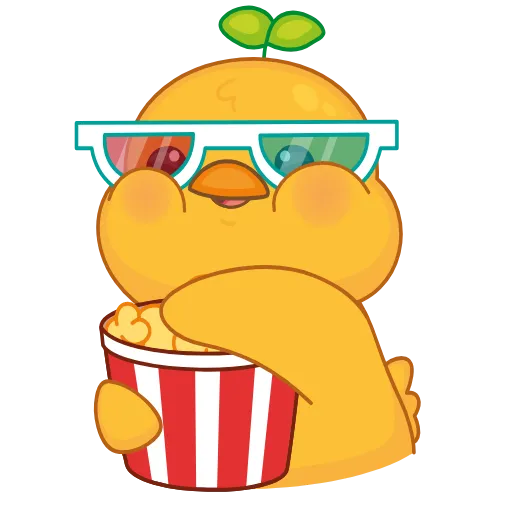 🍿 Стикер «Желточек» для Telegram