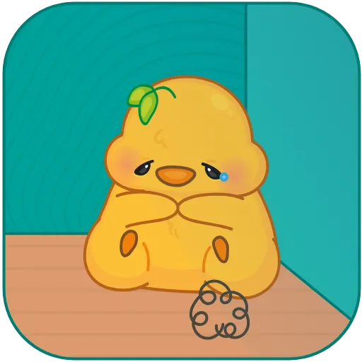 😢 Стикер «Желточек» для Telegram