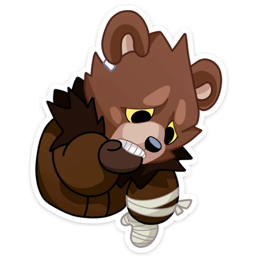 😬 Стикер «Медвежутка» для Telegram
