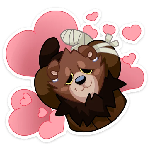 ❤️ Стикер «Медвежутка» для Telegram