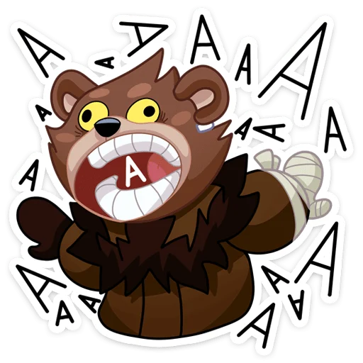 😲 Стикер «Медвежутка» для Telegram