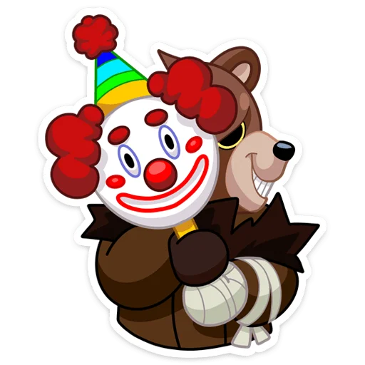 🤡 Стикер «Медвежутка» для Telegram