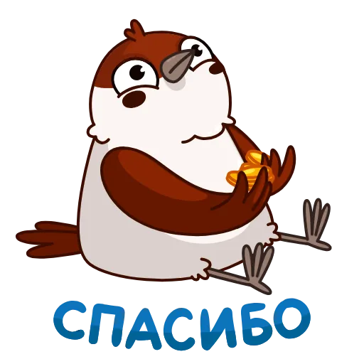 🙏 Стикер «Sparrow Taxi Driver» для Telegram