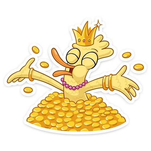 💵 Стикер «Дигги и Зак» для Telegram