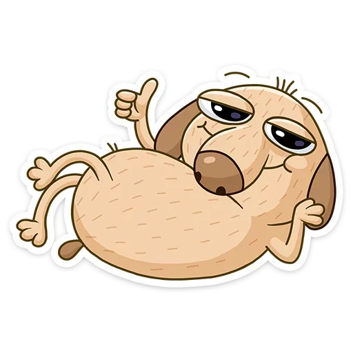 👍 Стикер «Дигги и Зак» для Telegram