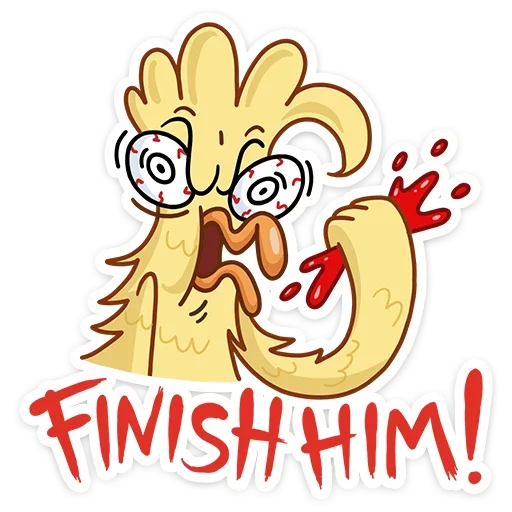 💀 Стикер «Дигги и Зак» для Telegram