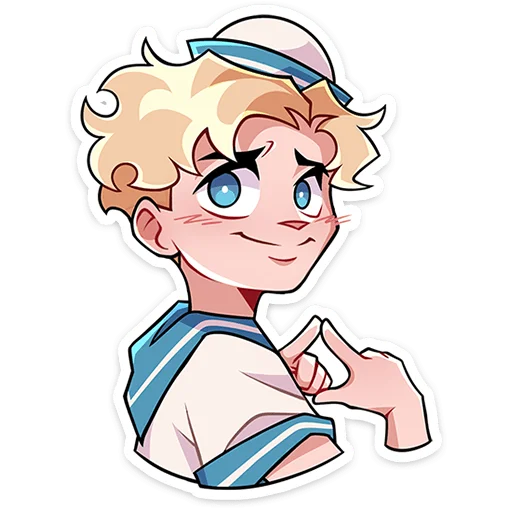 🥺 Стикер «Матрос Владик без надписей» для Telegram