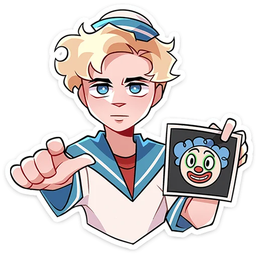 🤡 Стикер «Матрос Владик без надписей» для Telegram