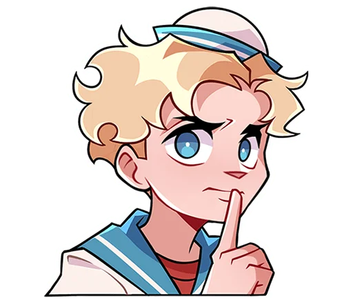 🤫 Стикер «Матрос Владик без надписей» для Telegram