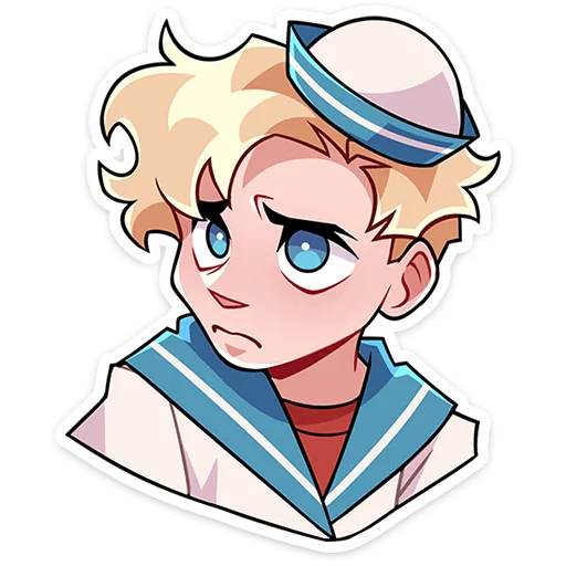 🤨 Стикер «Матрос Владик без надписей» для Telegram