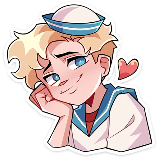 🥰 Стикер «Матрос Владик без надписей» для Telegram