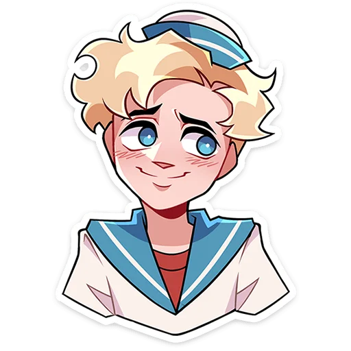 🥺 Стикер «Матрос Владик без надписей» для Telegram