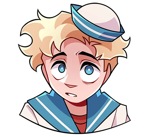 🥺 Стикер «Матрос Владик без надписей» для Telegram