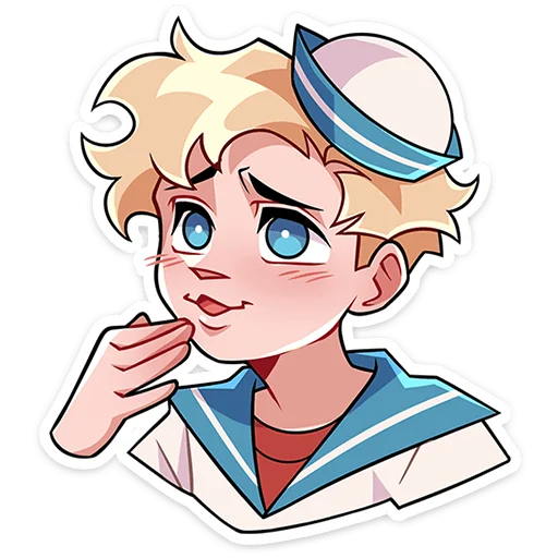 🤭 Стикер «Матрос Владик без надписей» для Telegram