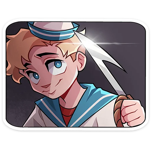 🔪 Стикер «Матрос Владик без надписей» для Telegram