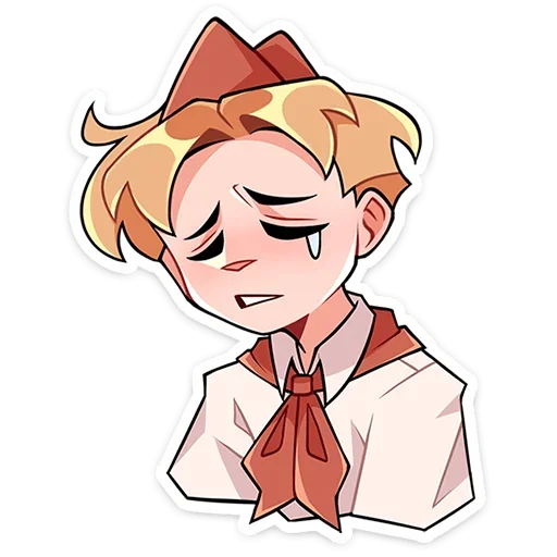 😢 Стикер «Пионер Владик без надписей» для Telegram