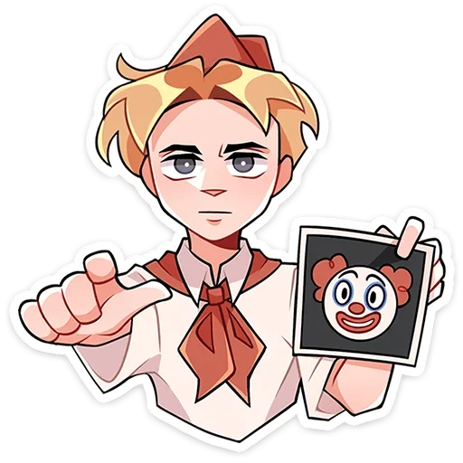 🤡 Стикер «Пионер Владик без надписей» для Telegram