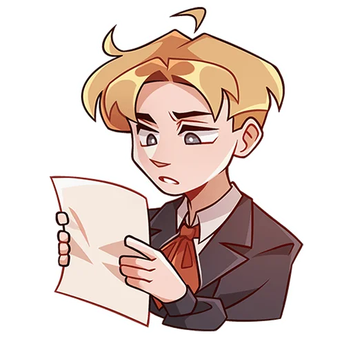 🤨 Стикер «Школьник Владик без надписей» для Telegram