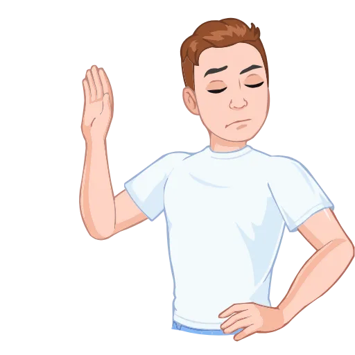 🙅‍♂️ Эмодзи «Интеллигентный vmoji» для Telegram