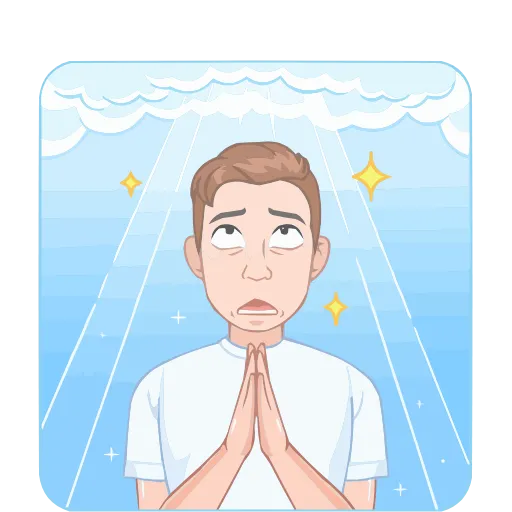 🙏 Эмодзи «Интеллигентный vmoji» для Telegram