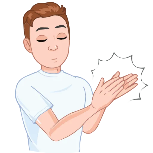 👏 Эмодзи «Интеллигентный vmoji» для Telegram