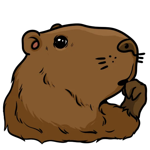 🤔 Стикер «Капи» для Telegram