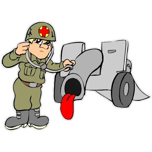 🤒 Стикер «Military» для Telegram