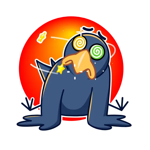 😵‍💫 Стикер «Ворон» для Telegram