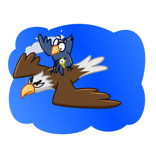 🏃‍♂️ Стикер «Ворон» для Telegram
