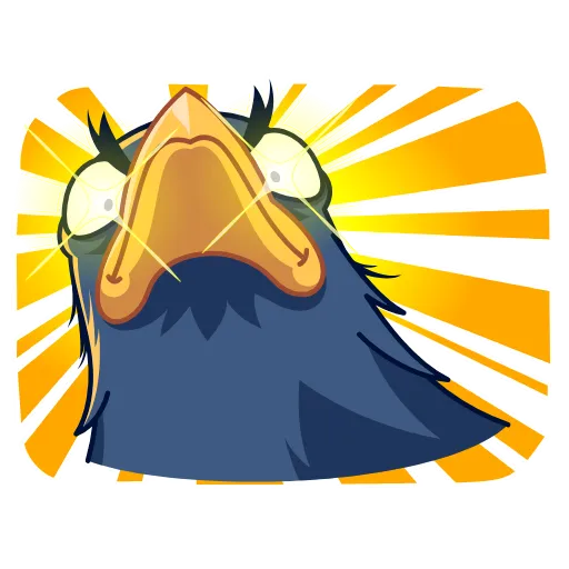 🤩 Стикер «Ворон» для Telegram