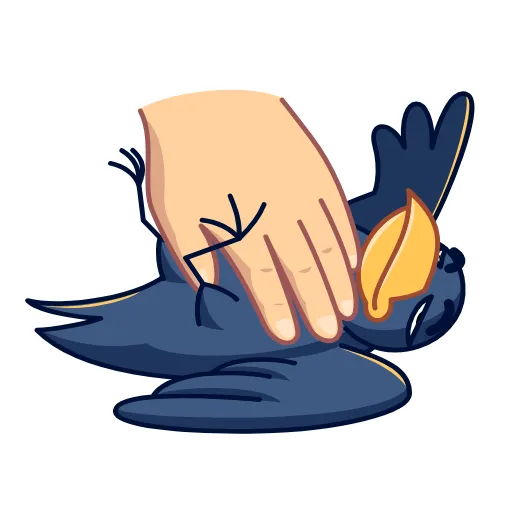 ☺️ Стикер «Ворон» для Telegram