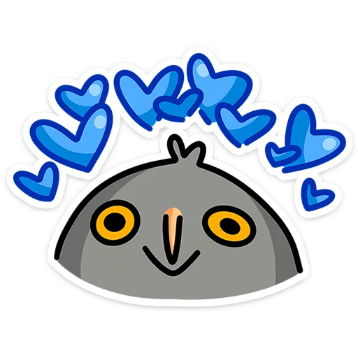🥰 Стикер «Сова Вова» для Telegram