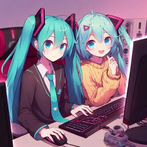 👩‍💻 Стикер «VOLT Hatsune Miku» для Telegram