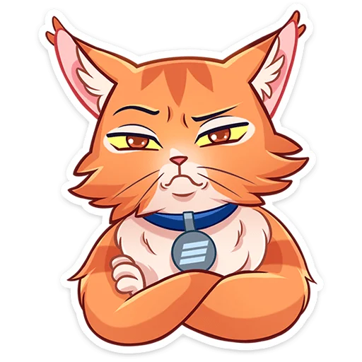 ⭐ Стикер «Пёс и кот – хорошие соседи.» для Telegram