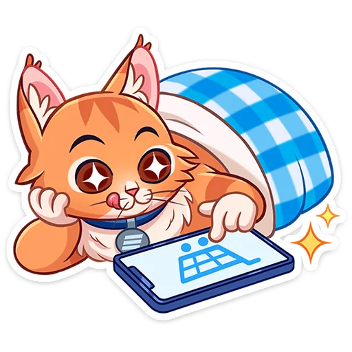 ⭐ Стикер «Пёс и кот – хорошие соседи.» для Telegram