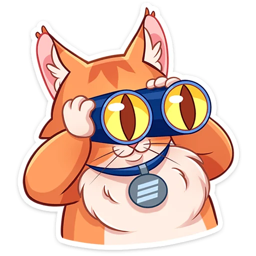⭐ Стикер «Пёс и кот – хорошие соседи.» для Telegram
