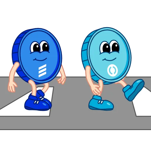 🚶 Стикер «ВТБ и Открытие» для Telegram