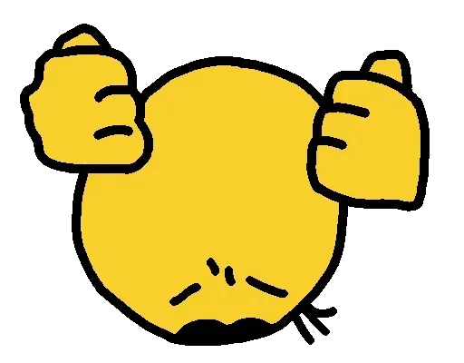 😔 Стикер «ваффл!» для Telegram