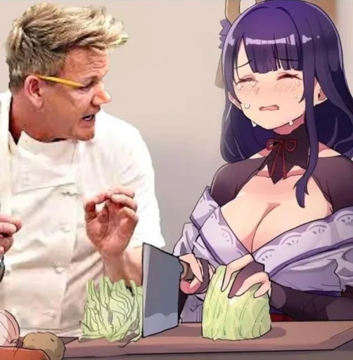 🤬 Стикер «Waifu Impact» для Telegram