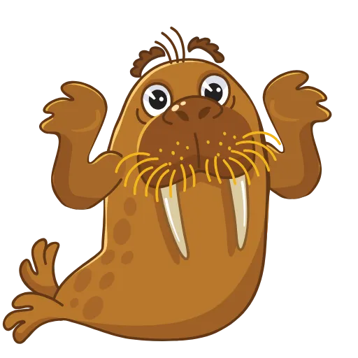 🤷‍♂ Эмодзи «The Wale & Walruses» для Telegram