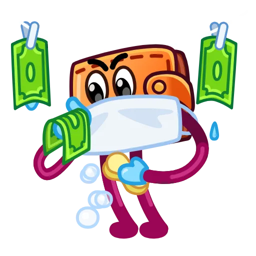 🦠 Стикер «90s Wallet» для Telegram