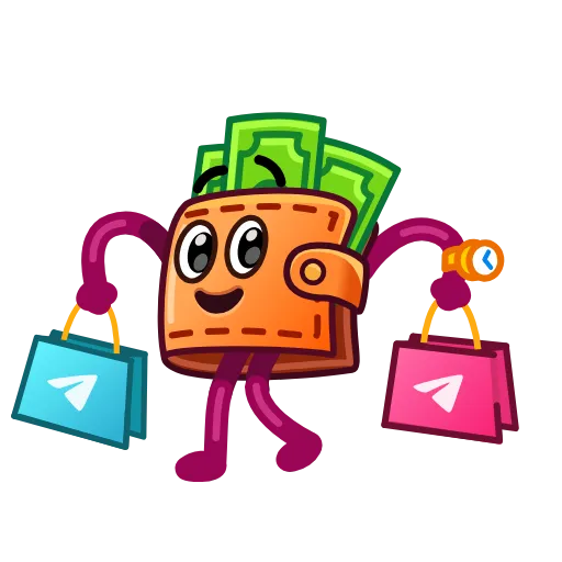🛍 Стикер «90s Wallet» для Telegram