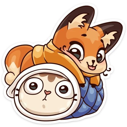 👻 Стикер «Вместе теплее» для Telegram