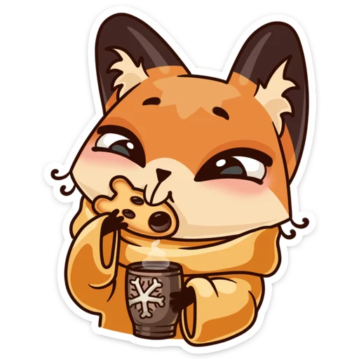 ☕ Стикер «Вместе теплее» для Telegram